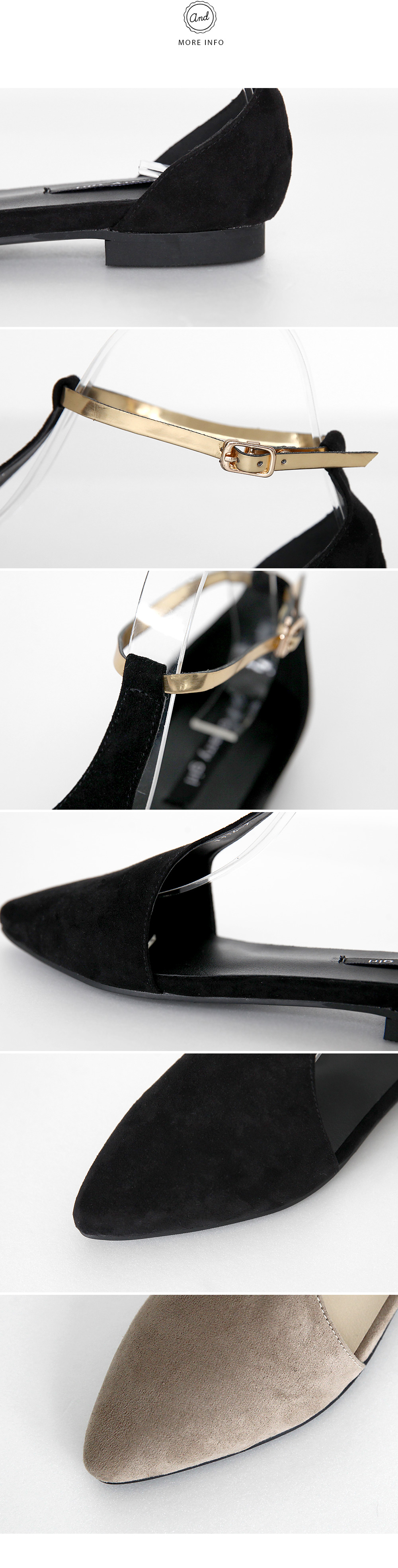 アンクルラップポインテッドトゥフラットシューズ・全2色 | DHOLIC | 詳細画像10