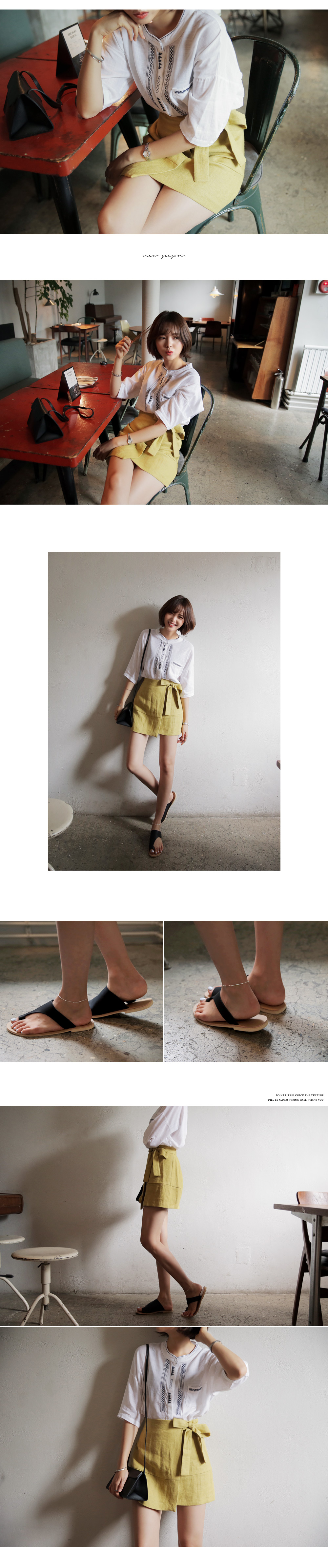 サイドリボンラップスカート・全3色 | DHOLIC | 詳細画像3