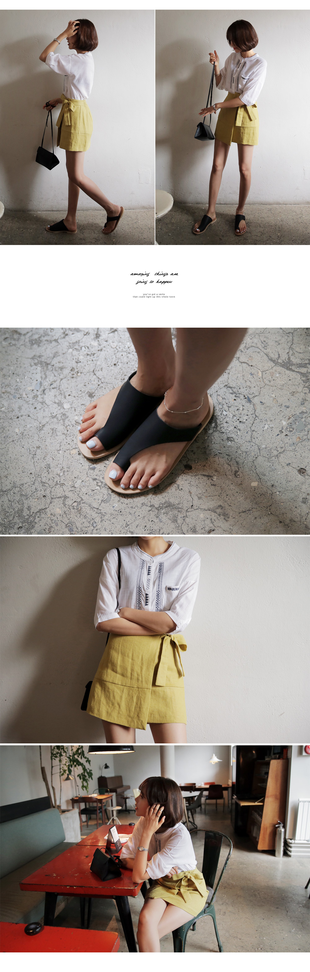 サイドリボンラップスカート・全3色 | DHOLIC | 詳細画像5