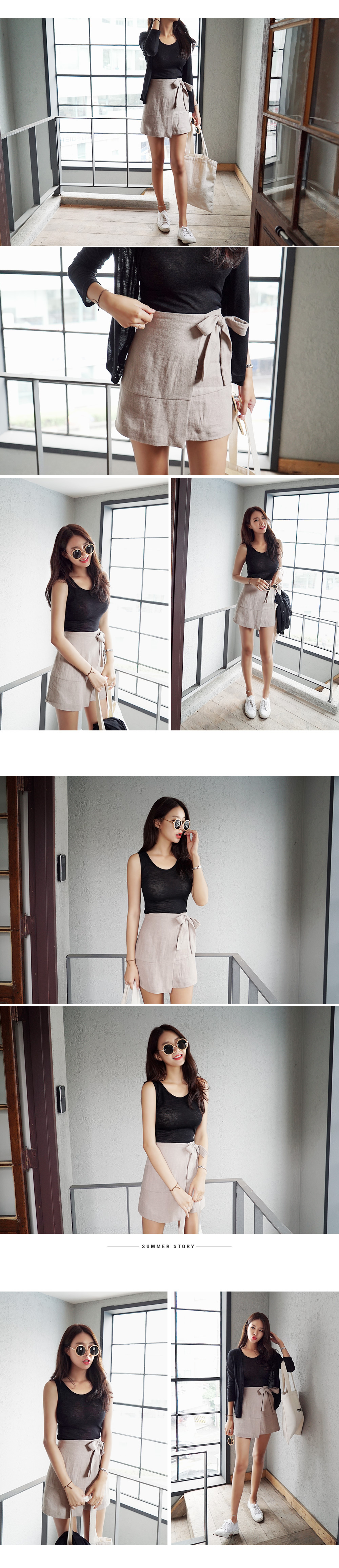 サイドリボンラップスカート・全3色 | DHOLIC | 詳細画像9