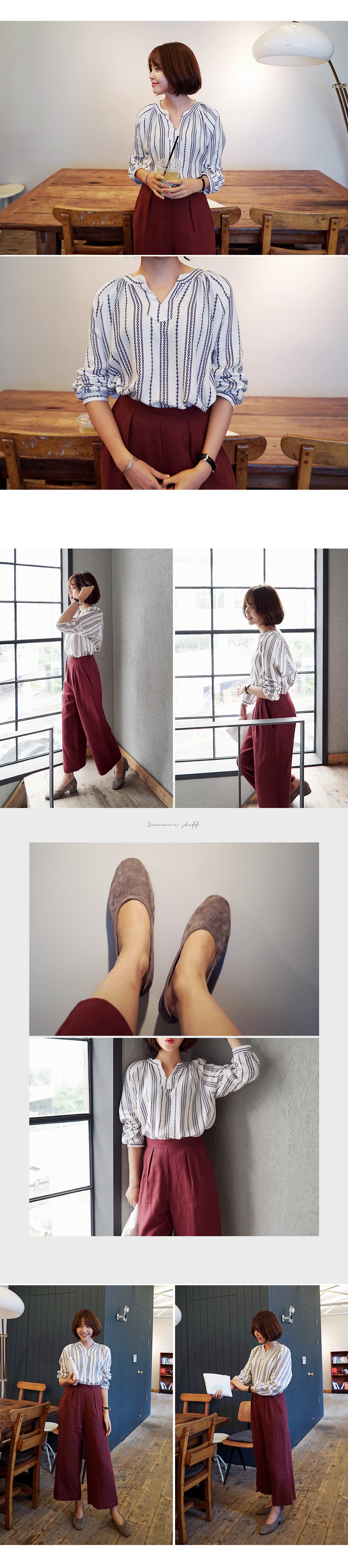 <font color=red><b>●●雑誌Scawaii!11月号掲載●●</b></font>オータムカラーリネンワイドパンツ・全4色 | DHOLIC | 詳細画像3