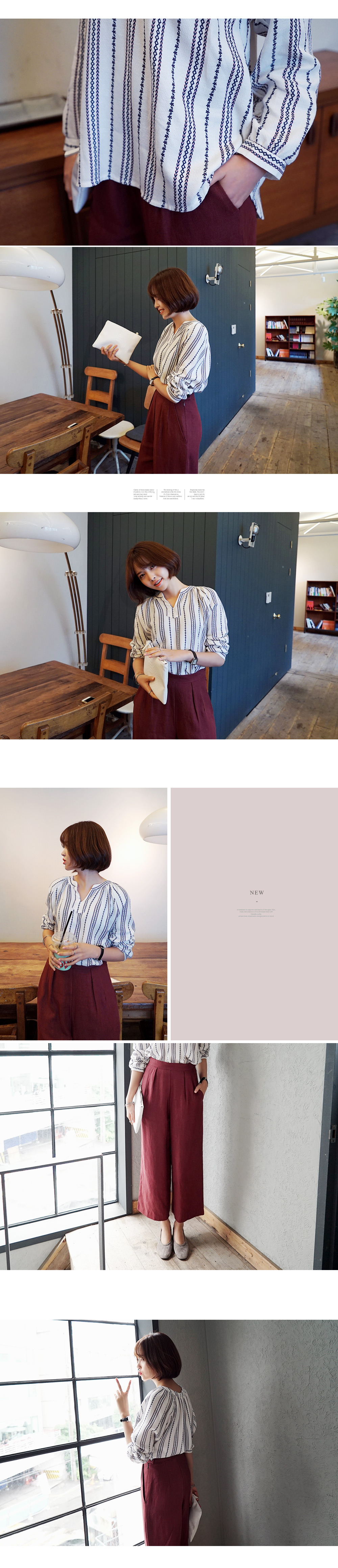 <font color=red><b>●●雑誌Scawaii!11月号掲載●●</b></font>オータムカラーリネンワイドパンツ・全4色 | DHOLIC | 詳細画像5