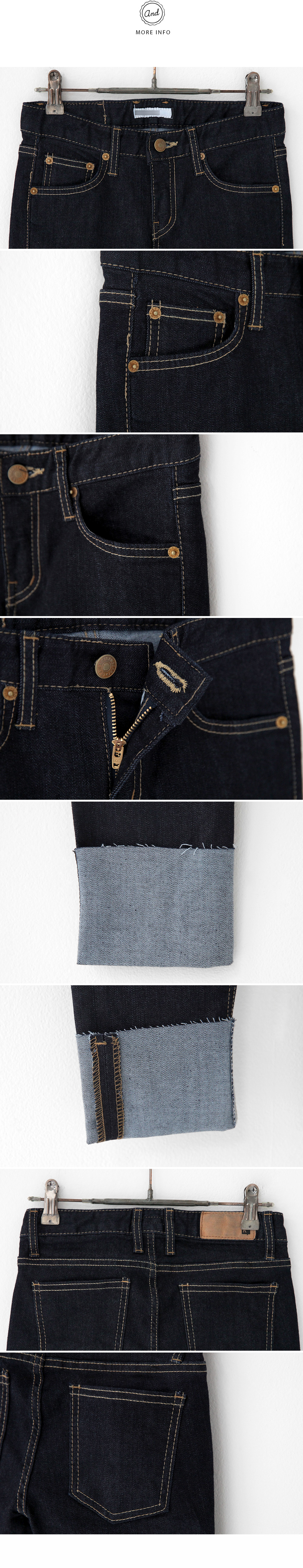 <font color=red><b>**雑誌Seventeen2月号/ViVi12月号/他雑誌多数掲載！**</b></font>2330 ロールアップインディゴスキニージーンズ・全1色 | DHOLIC | 詳細画像12