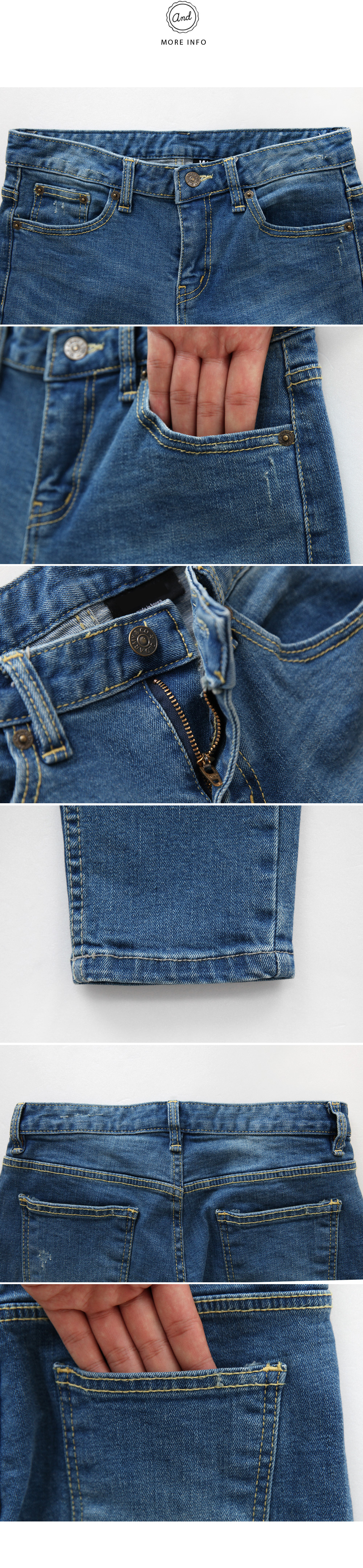 <font color=red><b>**雑誌mer3月号掲載**</b></font>4373ウォッシュストレートジーンズ・全1色 | DHOLIC | 詳細画像10