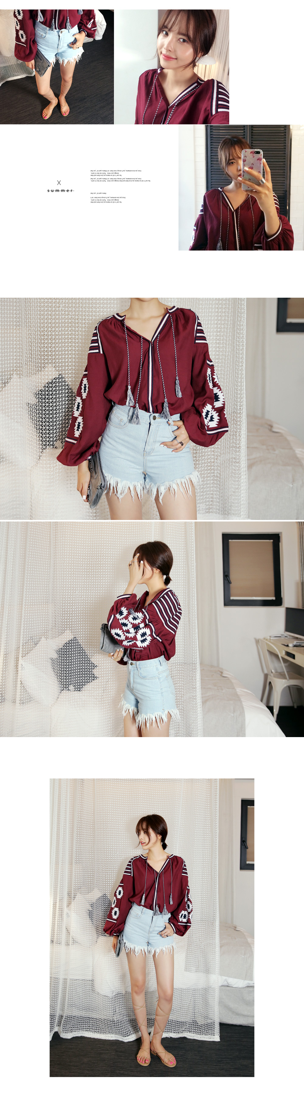 ヘムフリンジハイウエストジーンズ・全3色 | DHOLIC | 詳細画像2