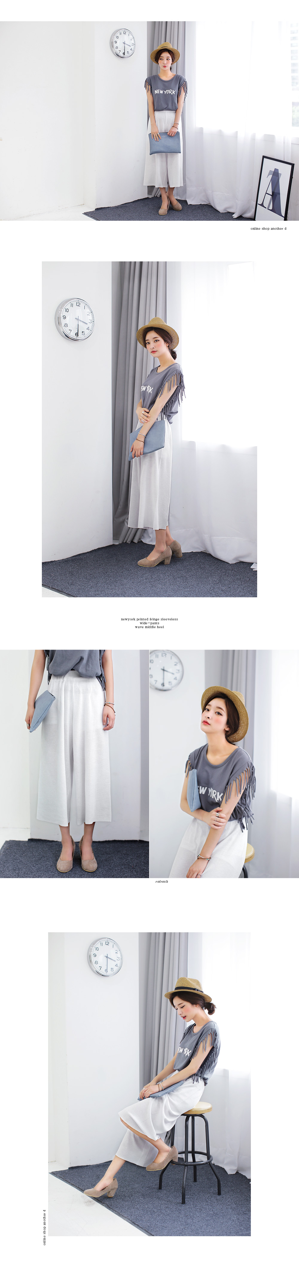 モノトーンニットワイドパンツ・全3色 | DHOLIC | 詳細画像2