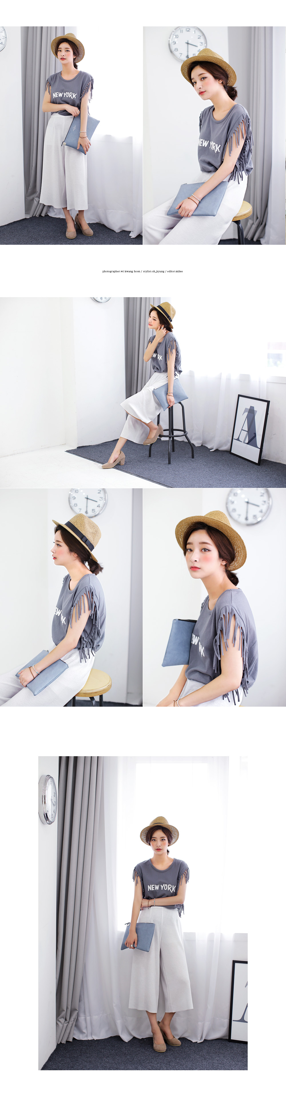 モノトーンニットワイドパンツ・全3色 | DHOLIC | 詳細画像3