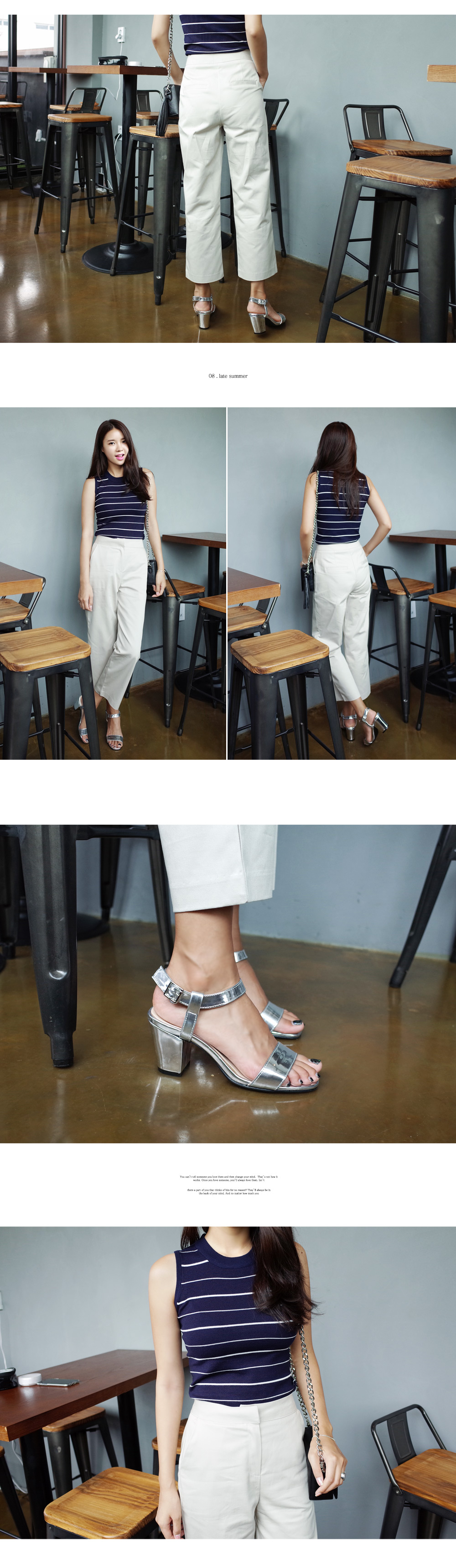 <font color=red><b>**雑誌LuRe1月号掲載**</b></font>ハイウエストワイドクロップドパンツ・全2色 | DHOLIC | 詳細画像3