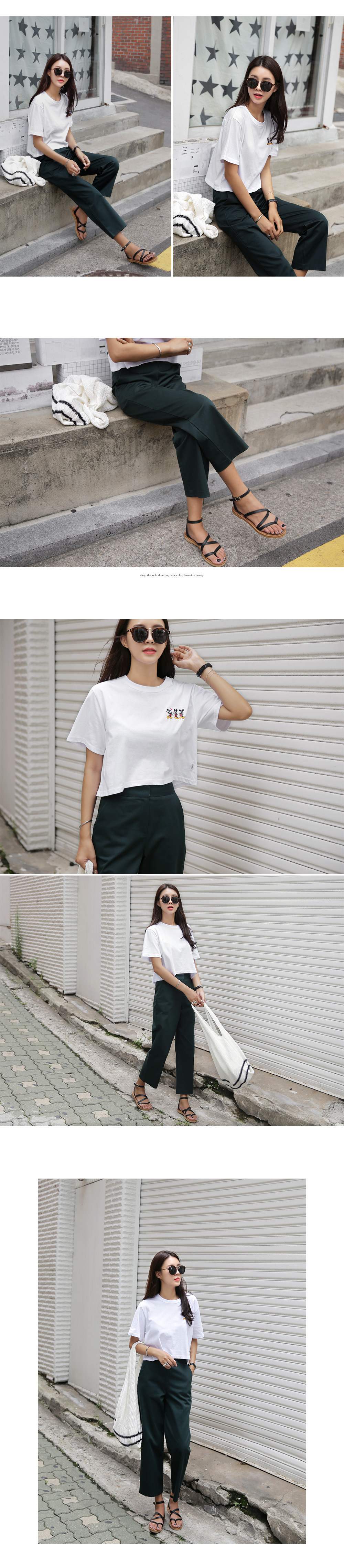 <font color=red><b>**雑誌LuRe1月号掲載**</b></font>ハイウエストワイドクロップドパンツ・全2色 | DHOLIC | 詳細画像9