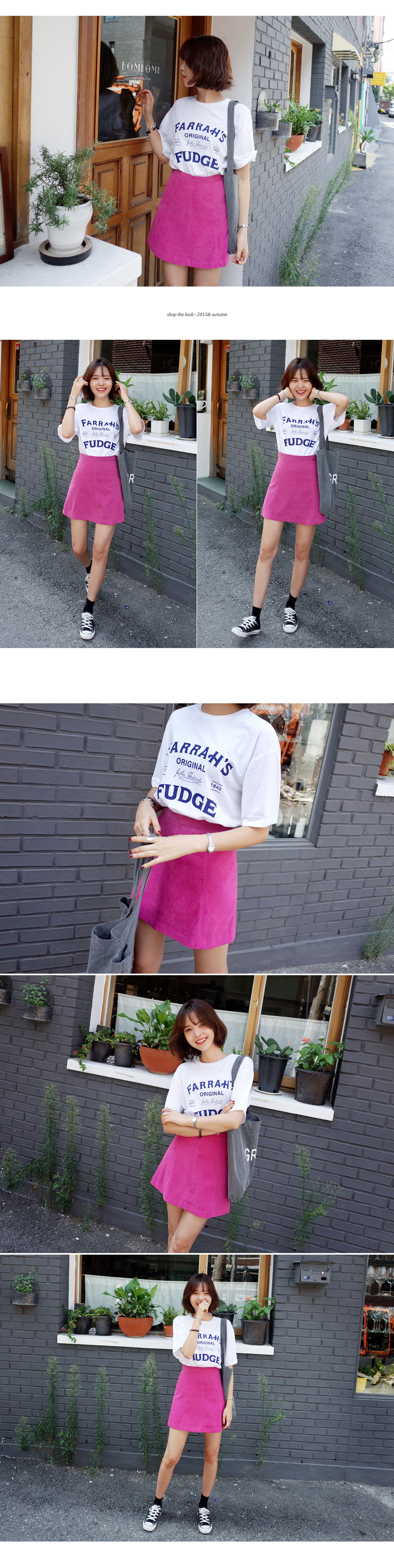 スエードタッチAラインスカート・全2色 | DHOLIC | 詳細画像4