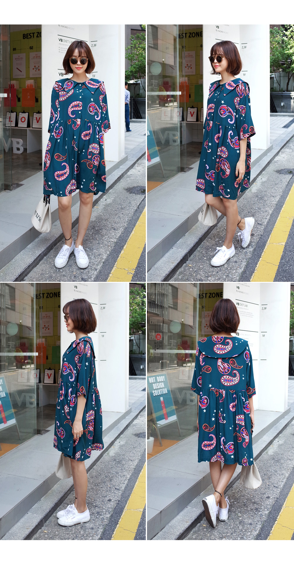 ペイズリープリントワンピース・全3色 | DHOLIC | 詳細画像6