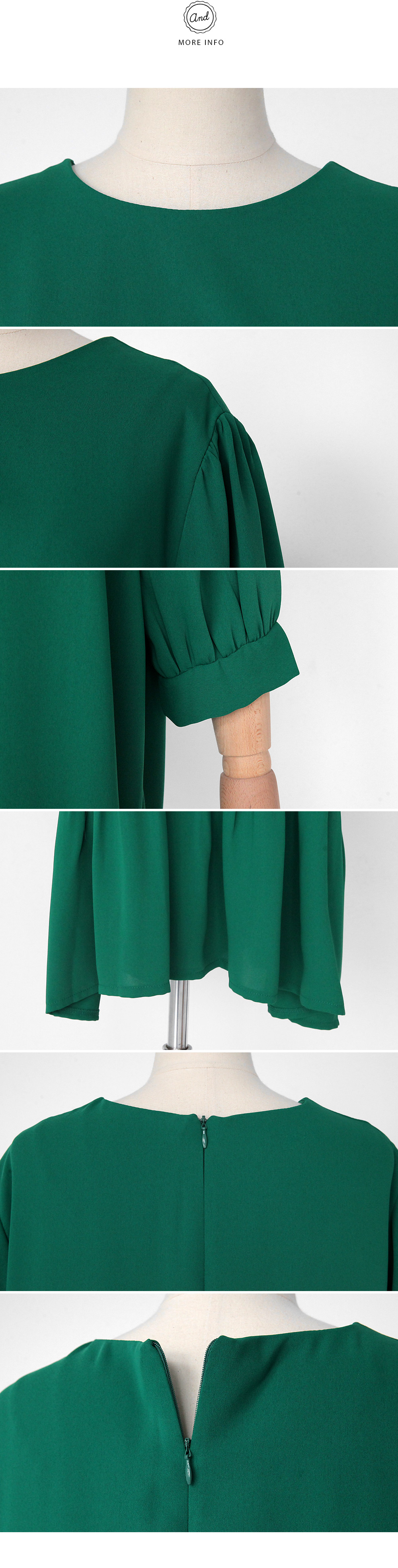 ディープカラーミディフレアワンピース・全2色 | DHOLIC | 詳細画像9