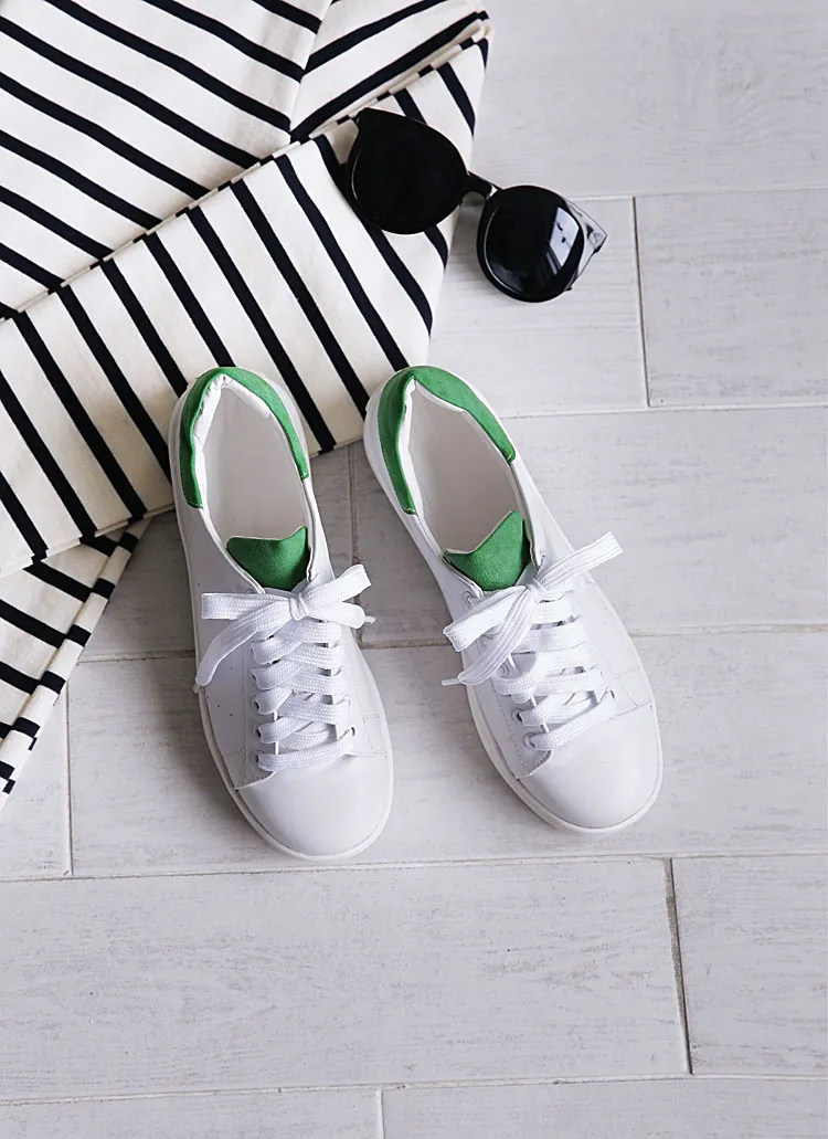 カラーポイントホワイトカラースニーカー・全3色 | DHOLIC PLUS | 詳細画像1