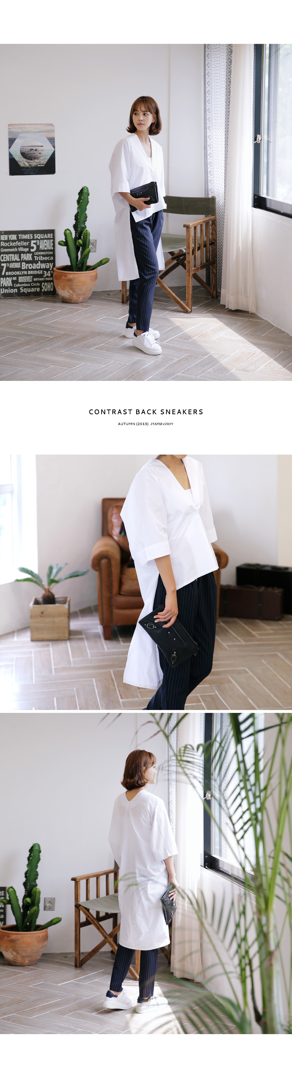 カラーポイントホワイトカラースニーカー・全3色 | DHOLIC PLUS | 詳細画像3