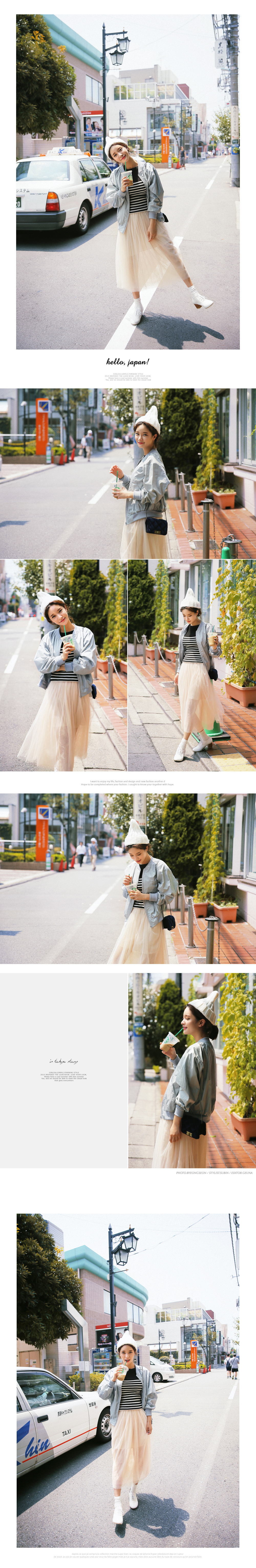 ウエストゴムミモレチュールスカート・全3色 | DHOLIC | 詳細画像2