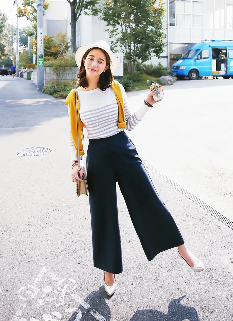 <font color=red><b>**雑誌saita4月号/AneCan2月号/mina1月号掲載**</b></font>ディープカラーレーヨンミックスワイドパンツ・全2色 | DHOLIC | 詳細画像1