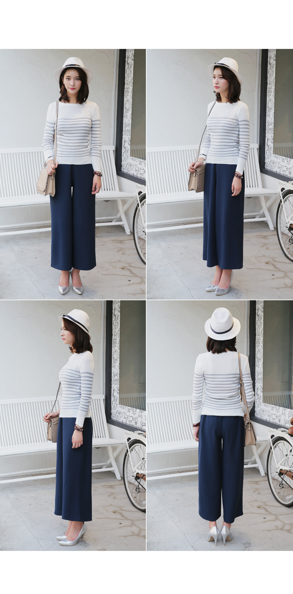 <font color=red><b>**雑誌saita4月号/AneCan2月号/mina1月号掲載**</b></font>ディープカラーレーヨンミックスワイドパンツ・全2色 | DHOLIC | 詳細画像8