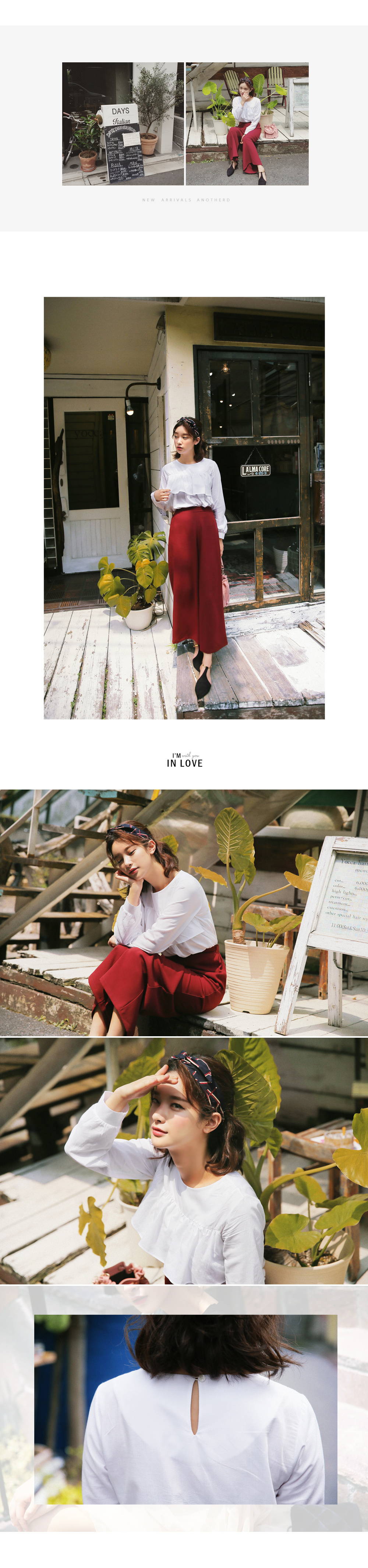 <font color=red><b>**雑誌saita4月号/AneCan2月号/mina1月号掲載**</b></font>ディープカラーレーヨンミックスワイドパンツ・全2色 | DHOLIC | 詳細画像6