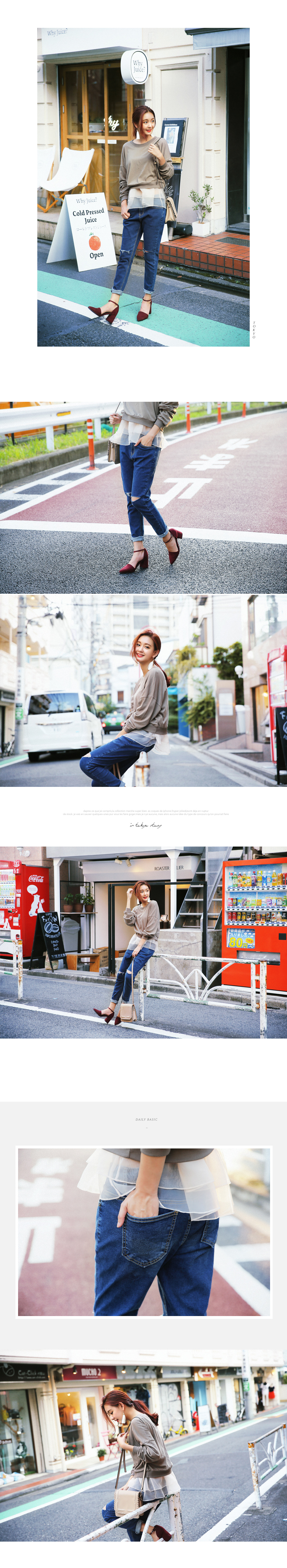 クロップドスウェットプルオーバー・全4色 | DHOLIC | 詳細画像5