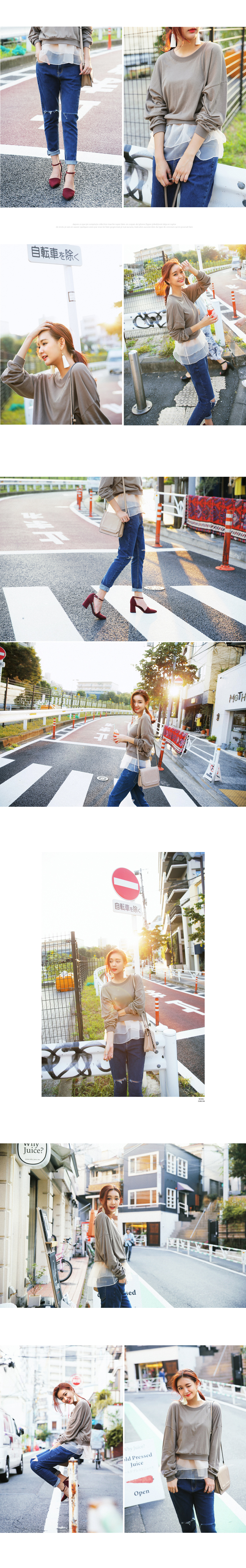 クロップドスウェットプルオーバー・全4色 | DHOLIC | 詳細画像6