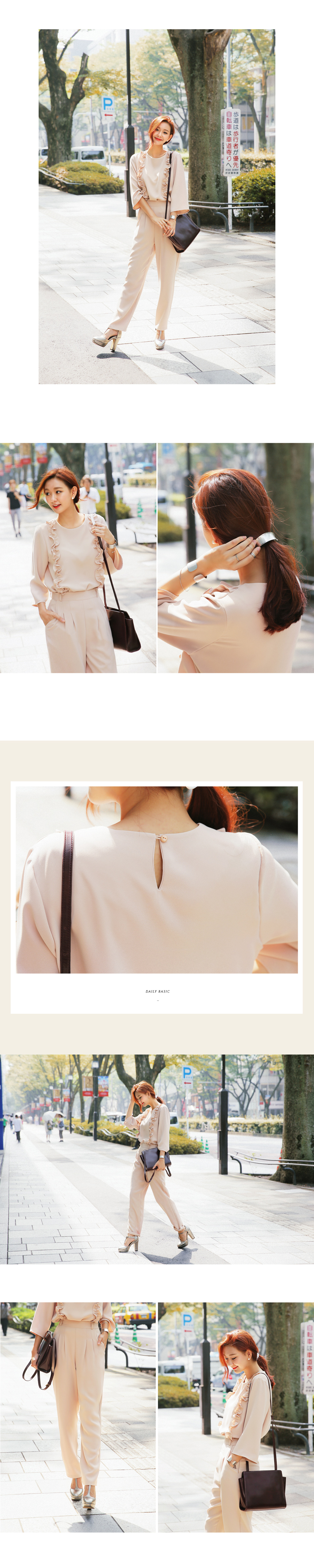 サイドフリルとろみブラウス・全3色 | DHOLIC | 詳細画像3