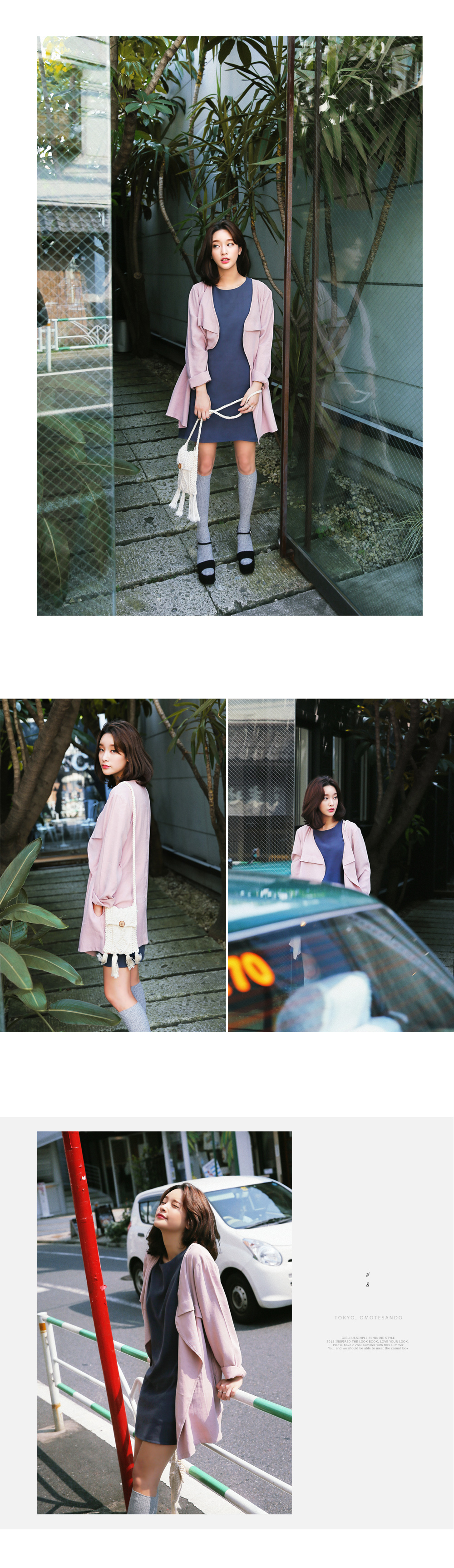 グレイッシュカラーリボンワンピース・全3色 | DHOLIC | 詳細画像10