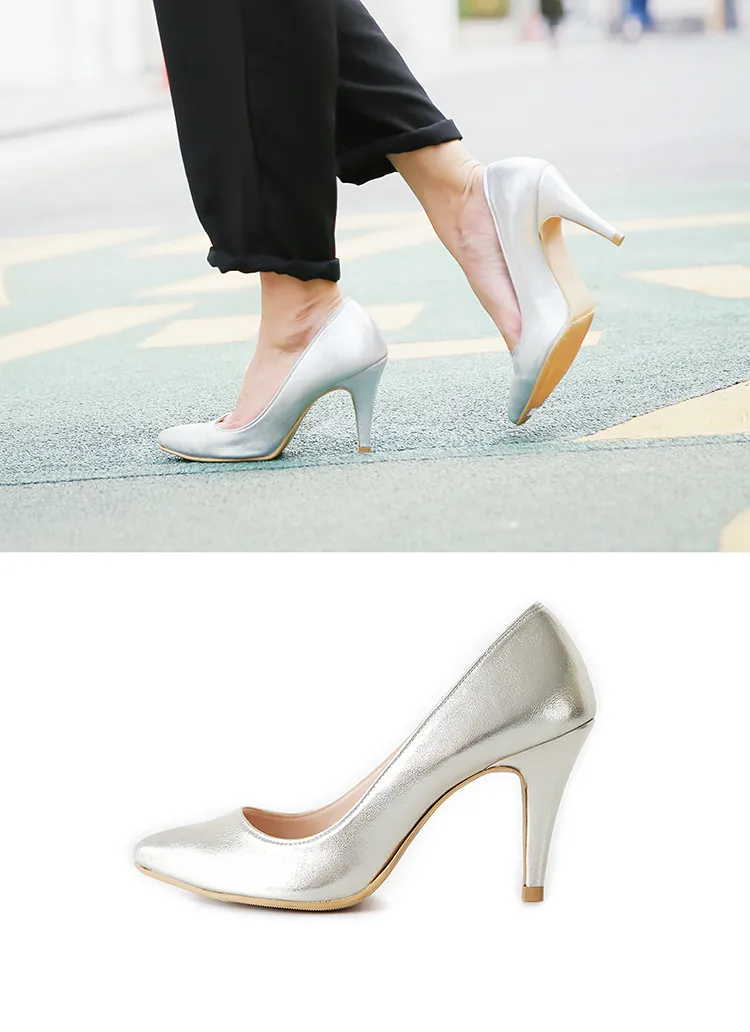 <font color=red><b>○多数雑誌掲載商品○</b></font>ポイントテッドトゥメタルヒール・全2色 | DHOLIC | 詳細画像1