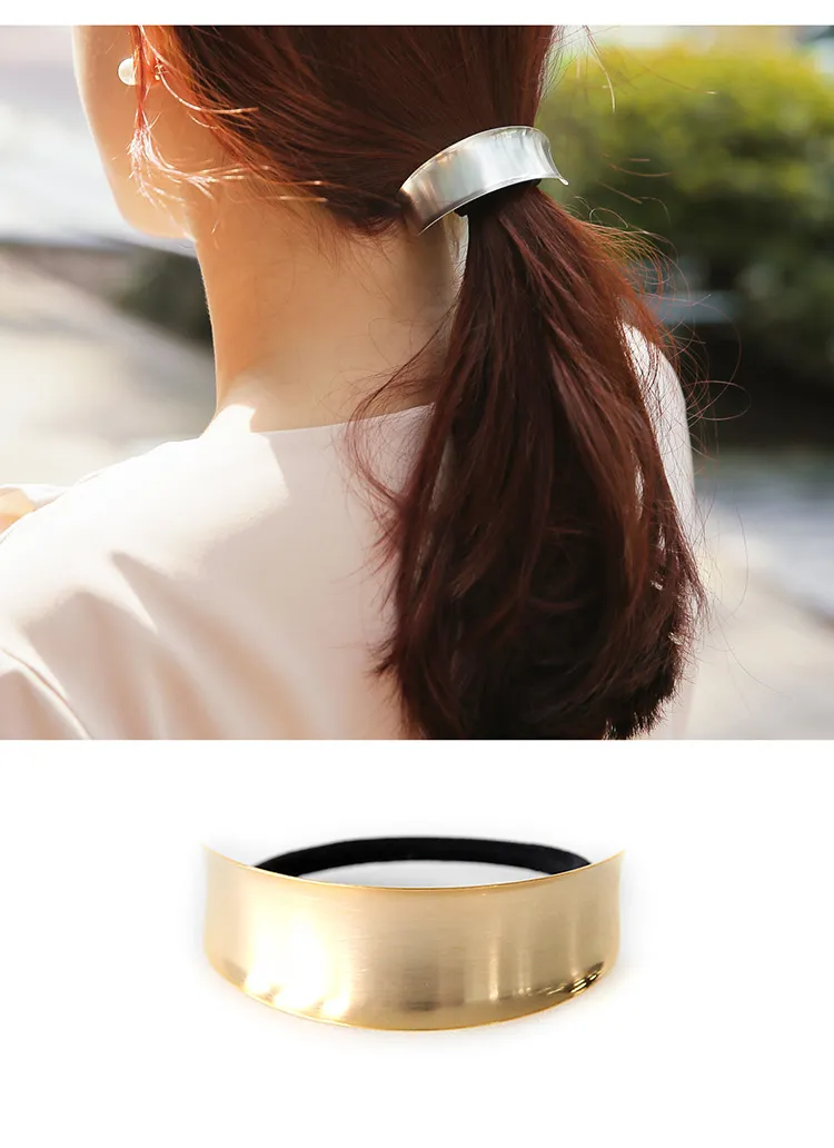 カーブメタルヘアゴム・全2色 | DHOLIC | 詳細画像1