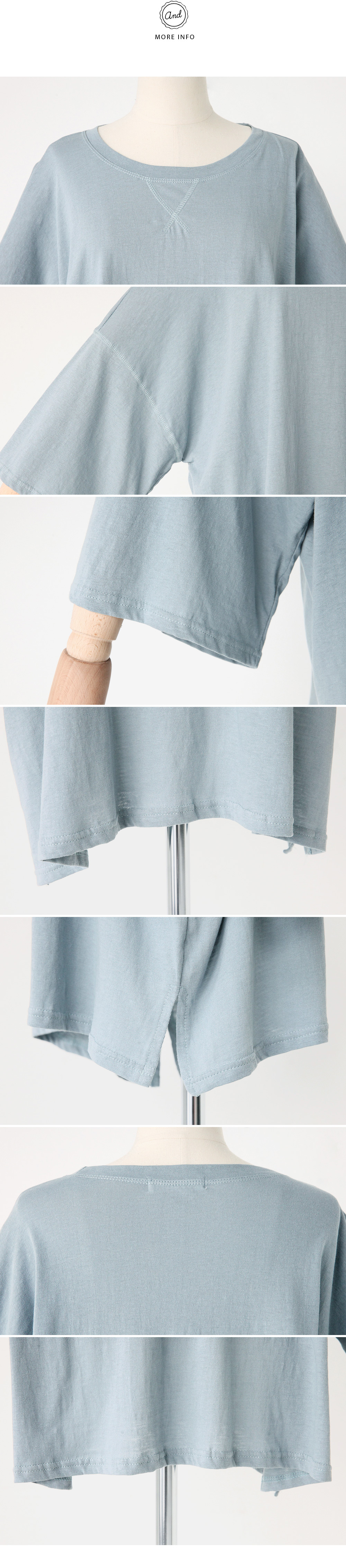 ネックステッチオーバーTシャツ・全4色 | DHOLIC | 詳細画像12