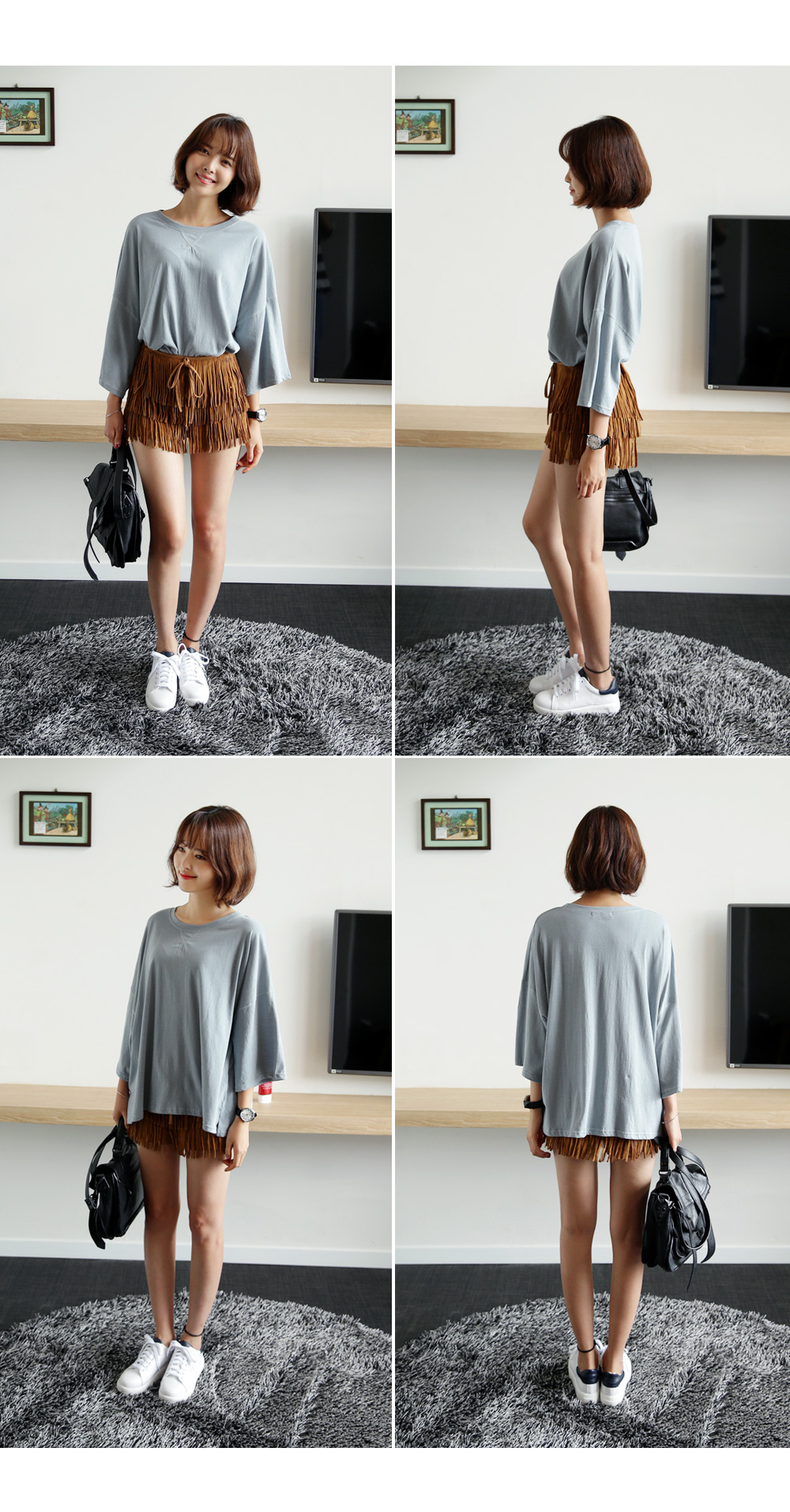 ネックステッチオーバーTシャツ・全4色 | DHOLIC | 詳細画像11