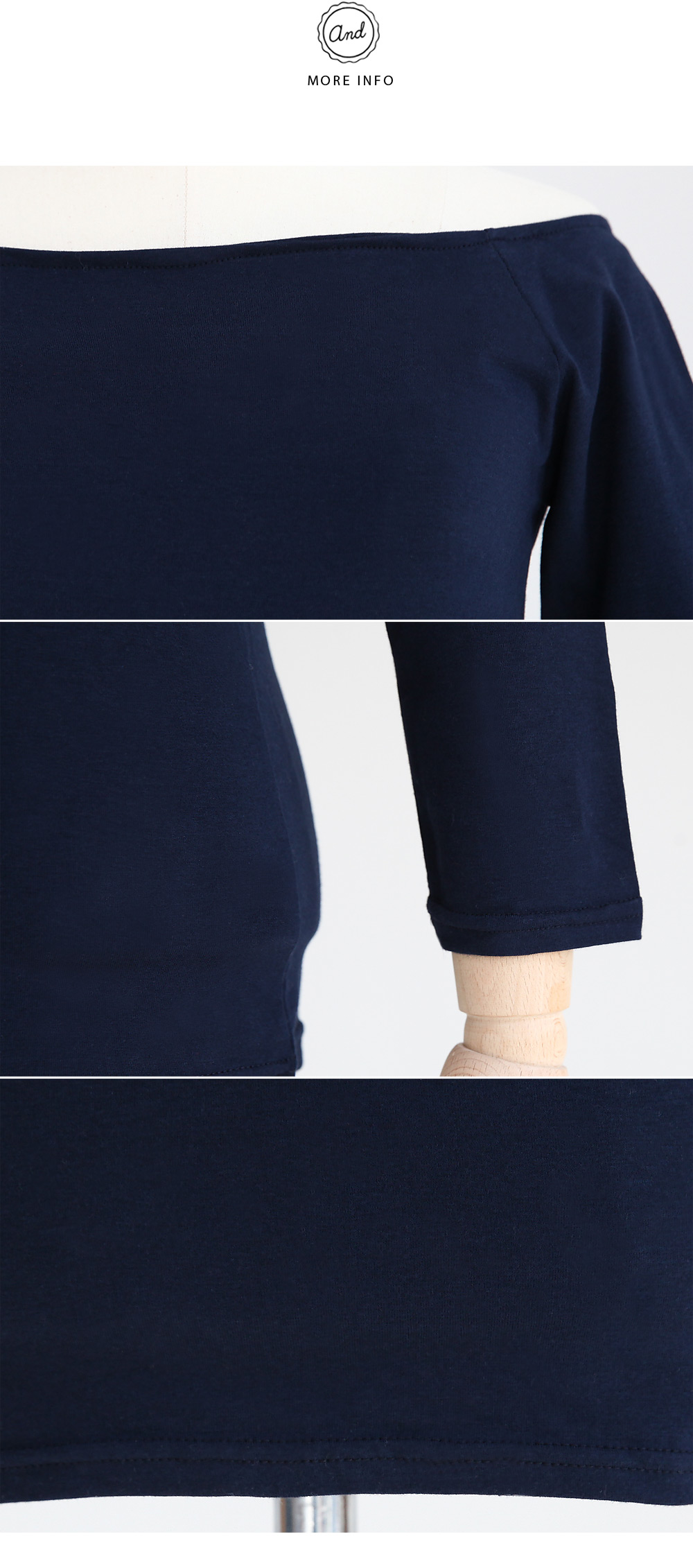 6colorsオフショルダーTシャツ・全6色 | DHOLIC | 詳細画像7