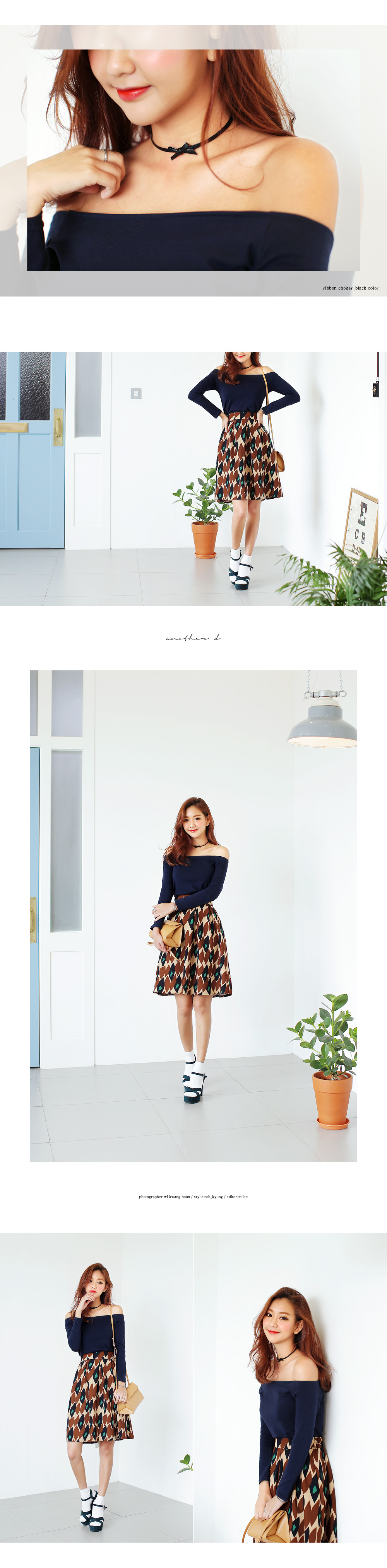 6colorsオフショルダーTシャツ・全6色 | DHOLIC | 詳細画像3