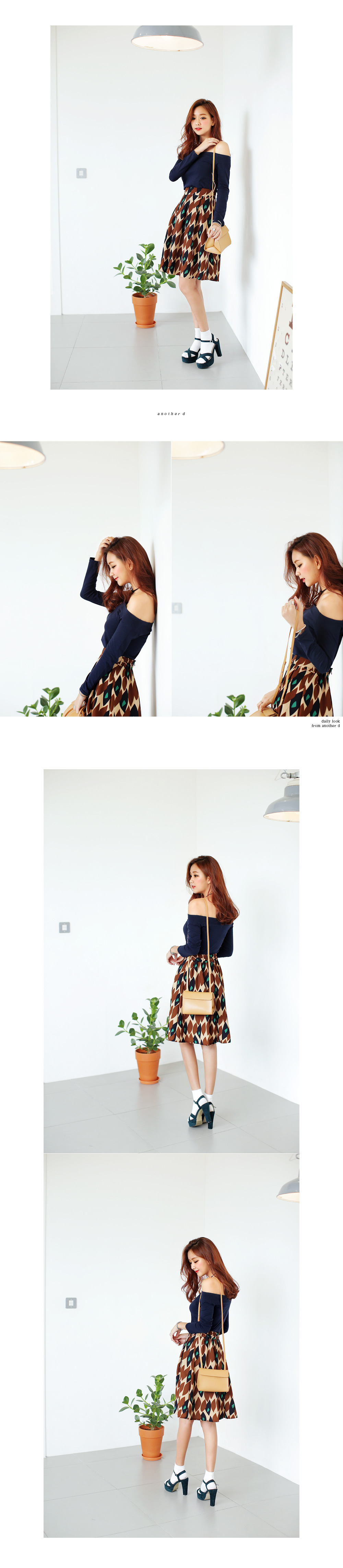 6colorsオフショルダーTシャツ・全6色 | DHOLIC | 詳細画像5