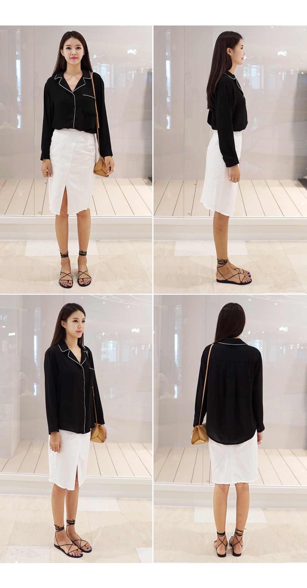 パイピングロングスリーブパジャマシャツ・全2色 | DHOLIC | 詳細画像11