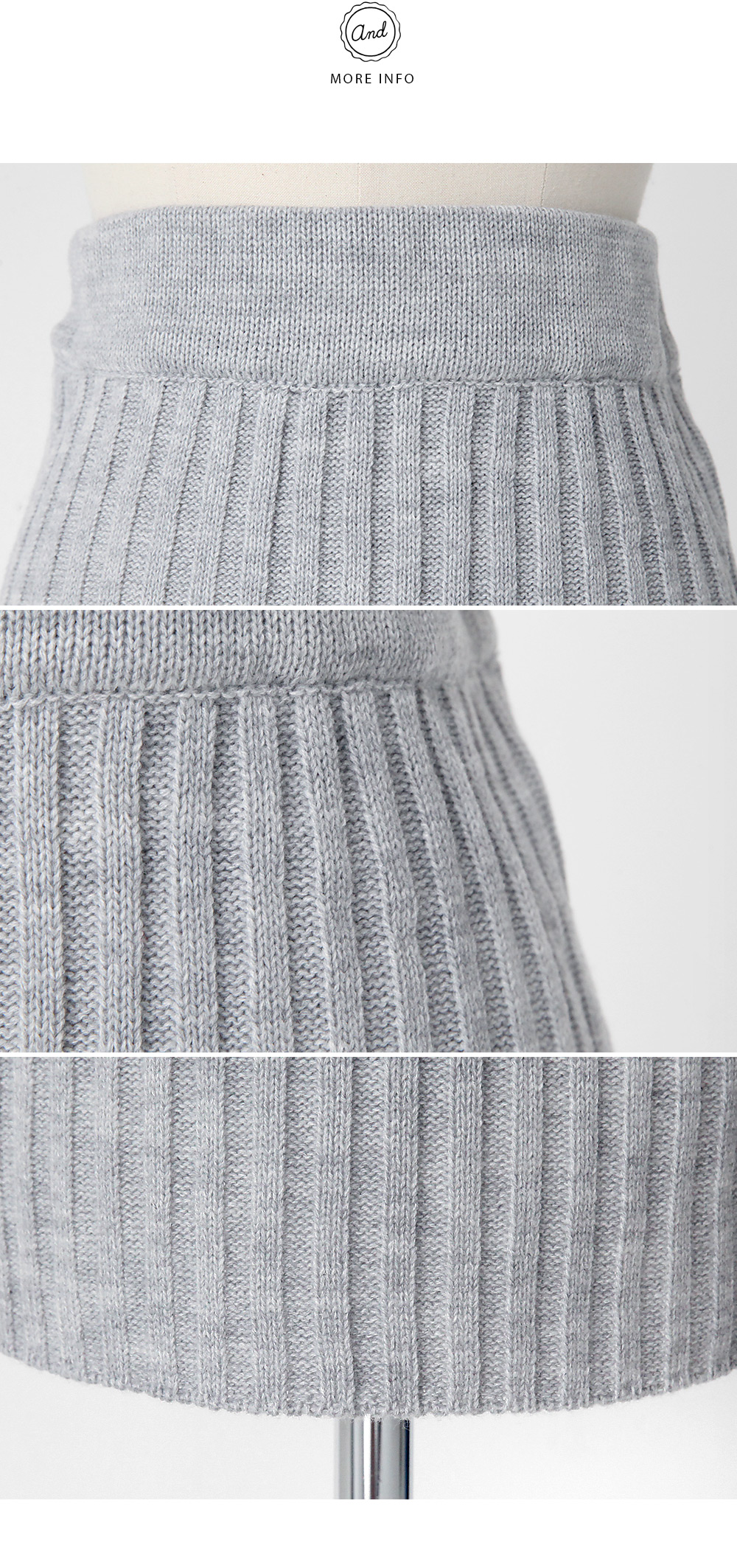 <font color=red><b>**雑誌mer2月号/mina1月号/SEDA12月号/Scawaii!12月号掲載**</b></font>ニット編みペンシルミディスカート・全4色 | DHOLIC | 詳細画像9