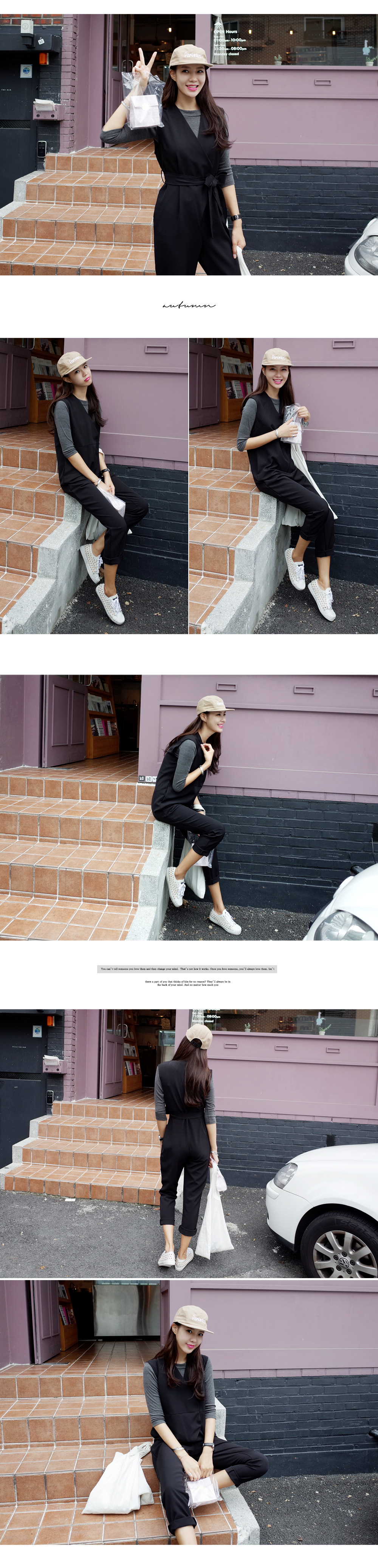 ベルトset Vネックオールインワン・全2色 | DHOLIC | 詳細画像6