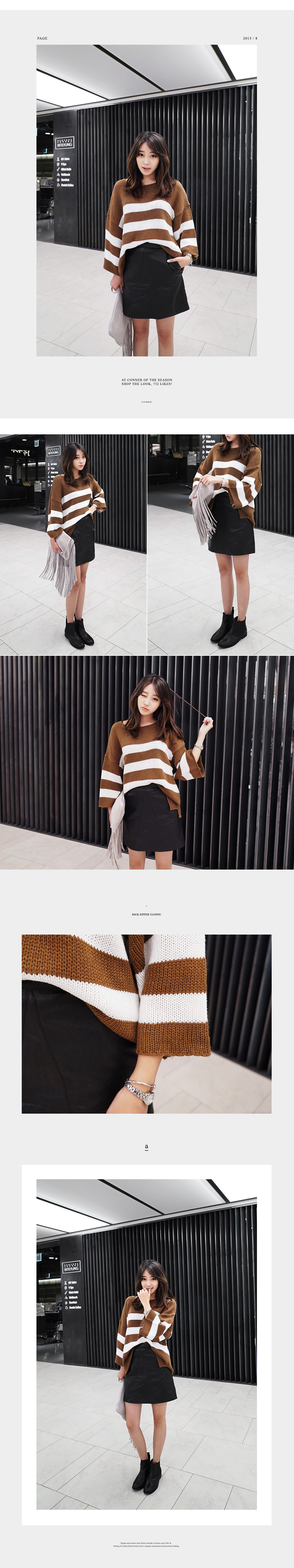 フェイクレザーAラインスカート・全2色 | DHOLIC | 詳細画像7