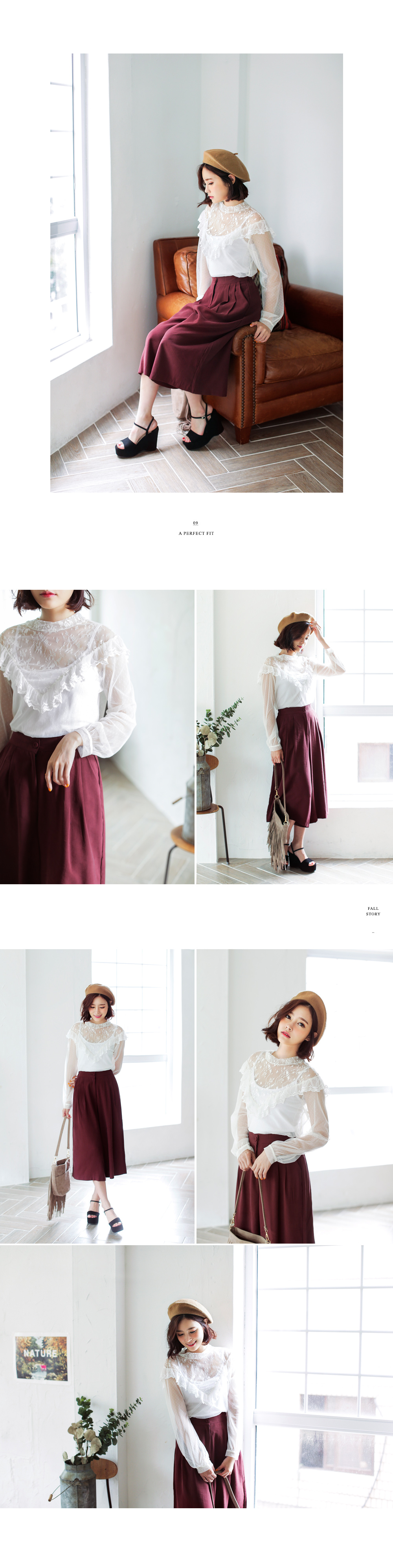 <font color=red><b>**雑誌Scawaii!3月号掲載**</b></font>ダークカラーガウチョパンツ・全3色 | DHOLIC | 詳細画像4