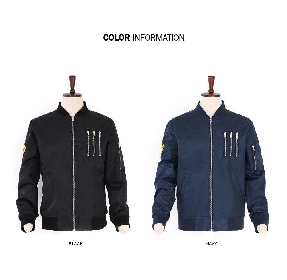 トリプルジッパーMA-1ジャケット・全2色 | 詳細画像2