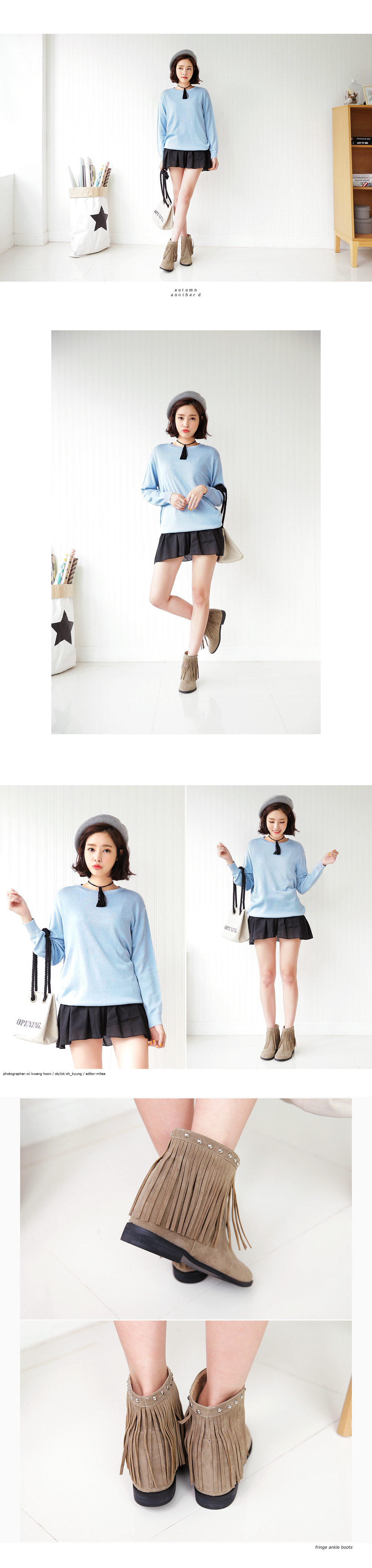 フェイクスエードビックフリンジチョーカー・全3色 | DHOLIC | 詳細画像6