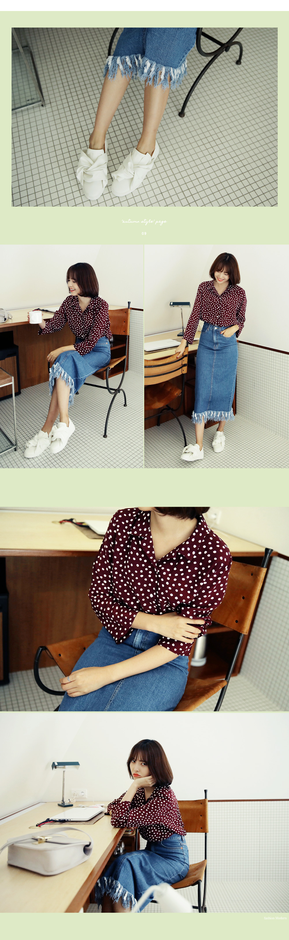 ユニークリボンデザインスリッポン・全3色 | DHOLIC | 詳細画像9