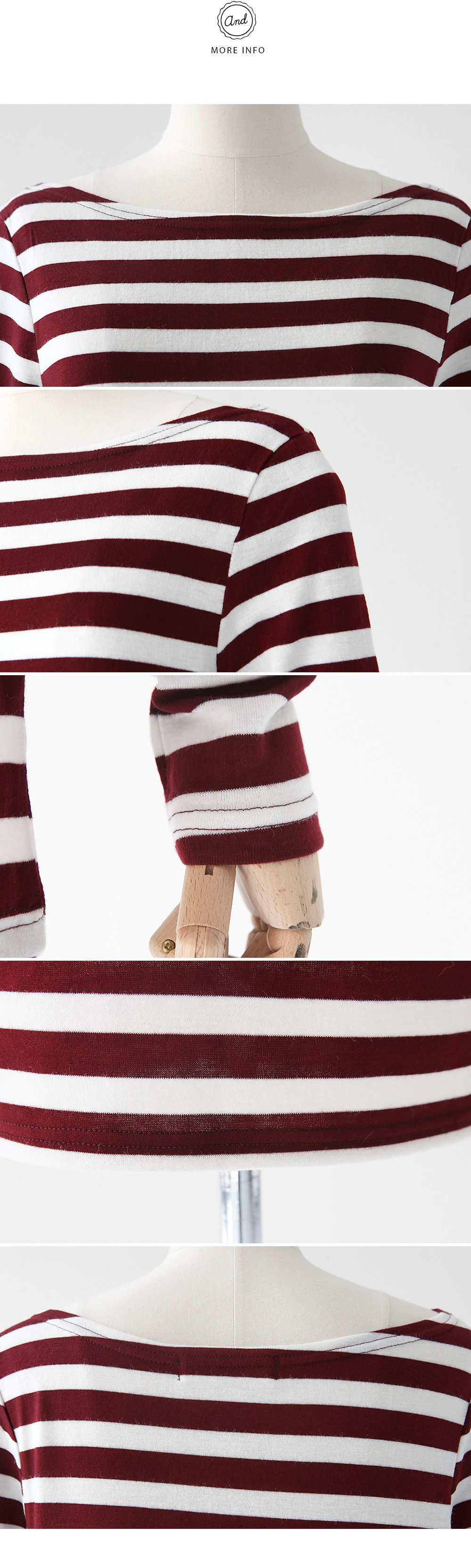 ボートネックボーダートップス・全3色 | DHOLIC | 詳細画像12