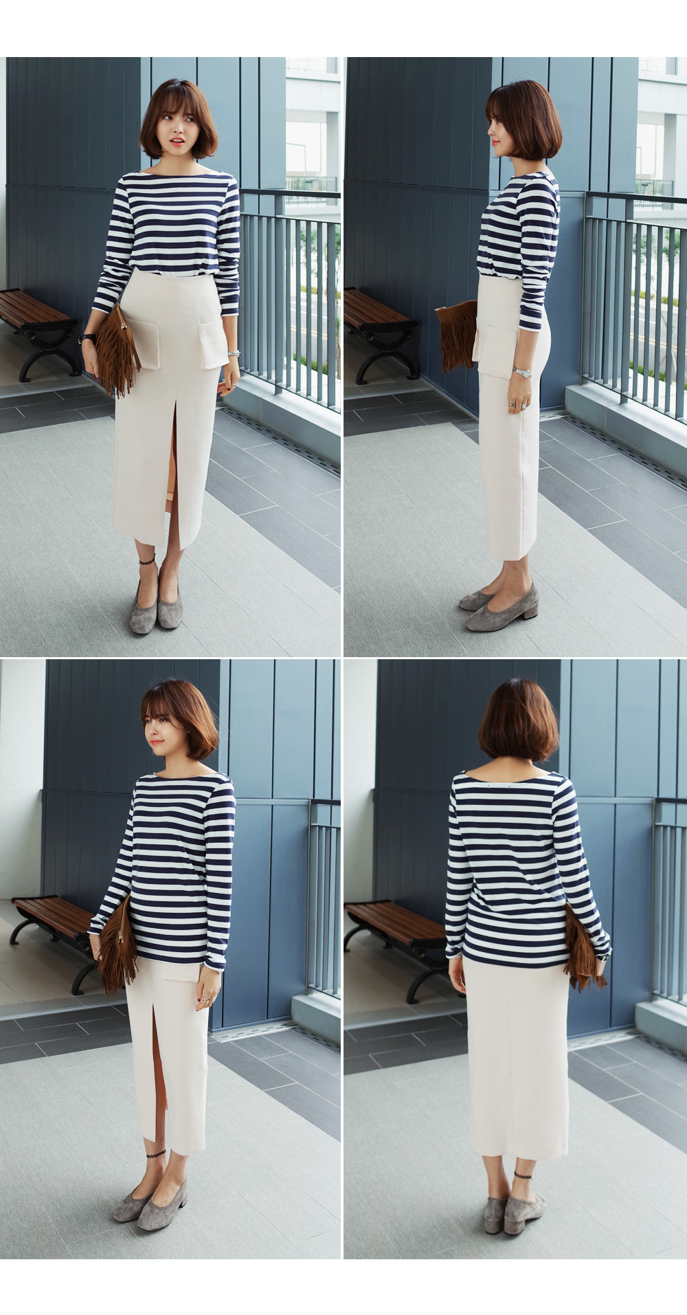 ボートネックボーダートップス・全3色 | DHOLIC | 詳細画像11