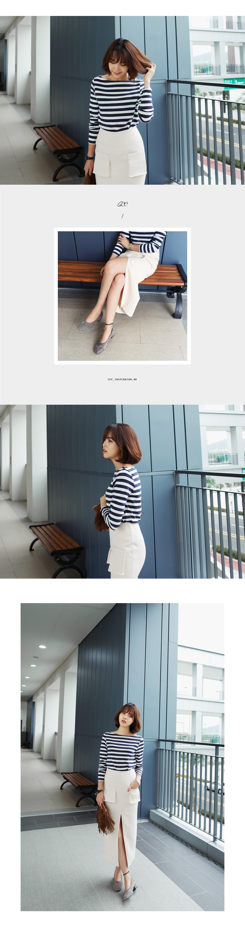 ボートネックボーダートップス・全3色 | DHOLIC | 詳細画像7