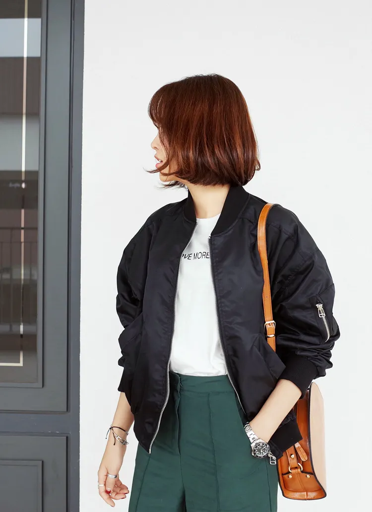 ルーズフィットパイロットジャンパー・全3色 | DHOLIC | 詳細画像1