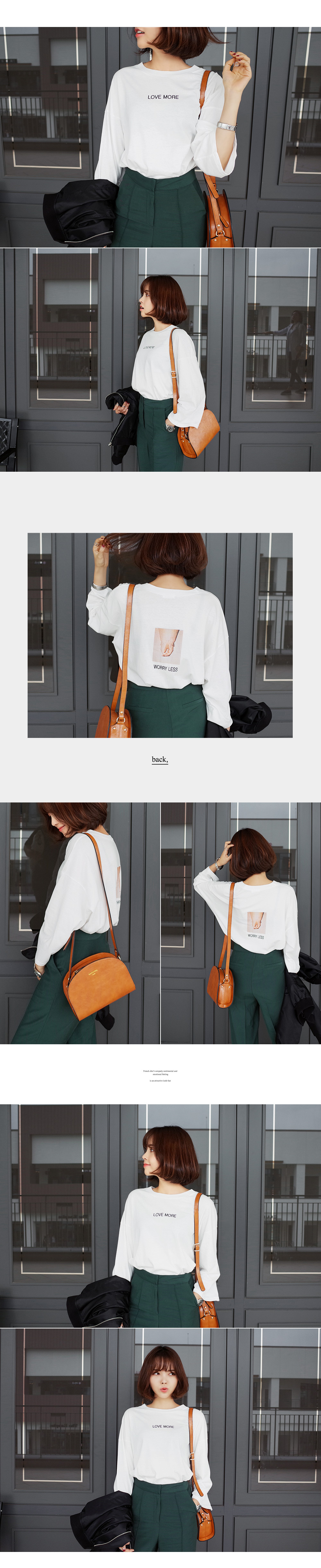 LOVEMOREロゴ＆バックプリント入りドロップショルダートップス・全3色 | DHOLIC | 詳細画像2