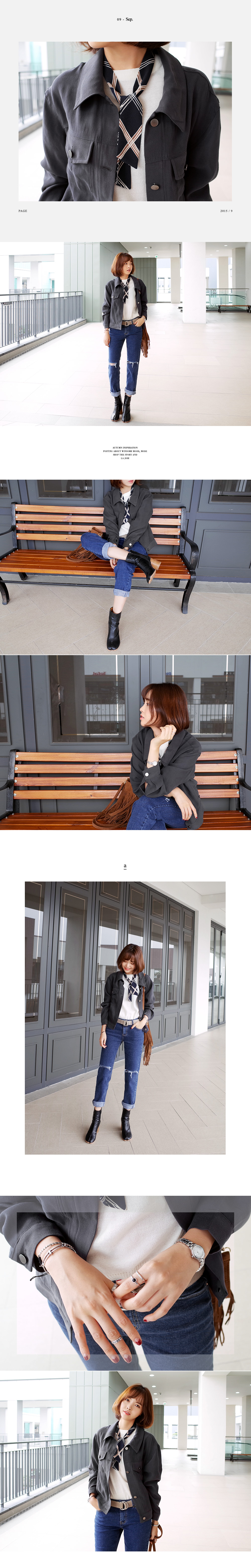 ラウンドネックショルダードロップヘムニットトップス・全6色 | DHOLIC | 詳細画像8