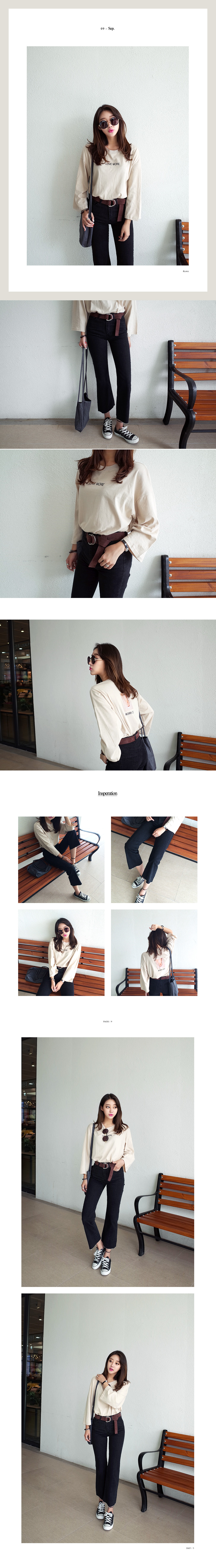 ハイウエストブーツカットブラックデニムパンツ・全1色 | DHOLIC | 詳細画像6