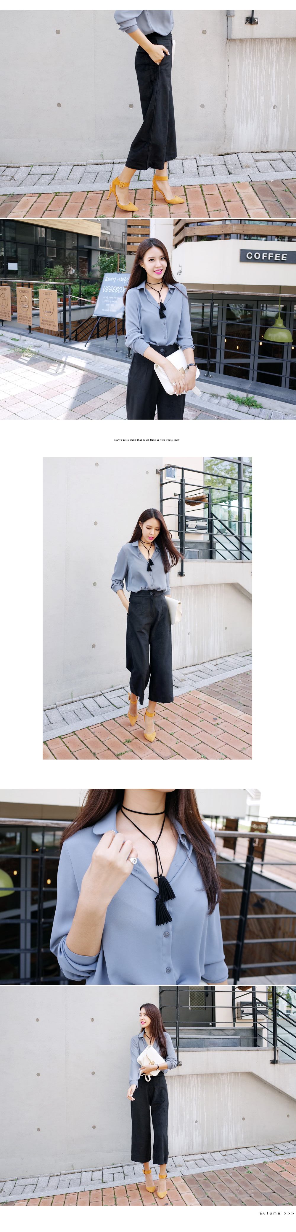 タッセルつきループネックレス風チョーカー・全4色 | DHOLIC | 詳細画像4