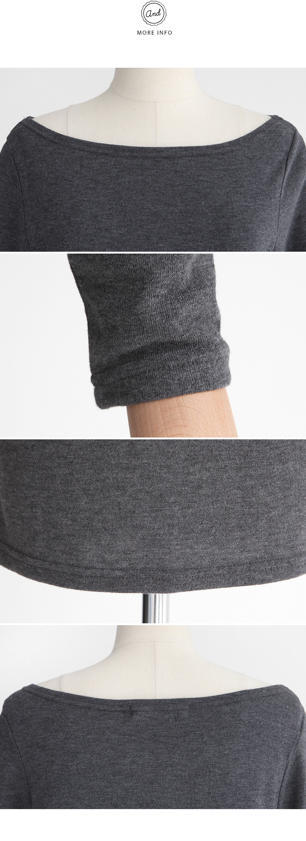 ボートネックベーシックトップス・全4色 | DHOLIC | 詳細画像10